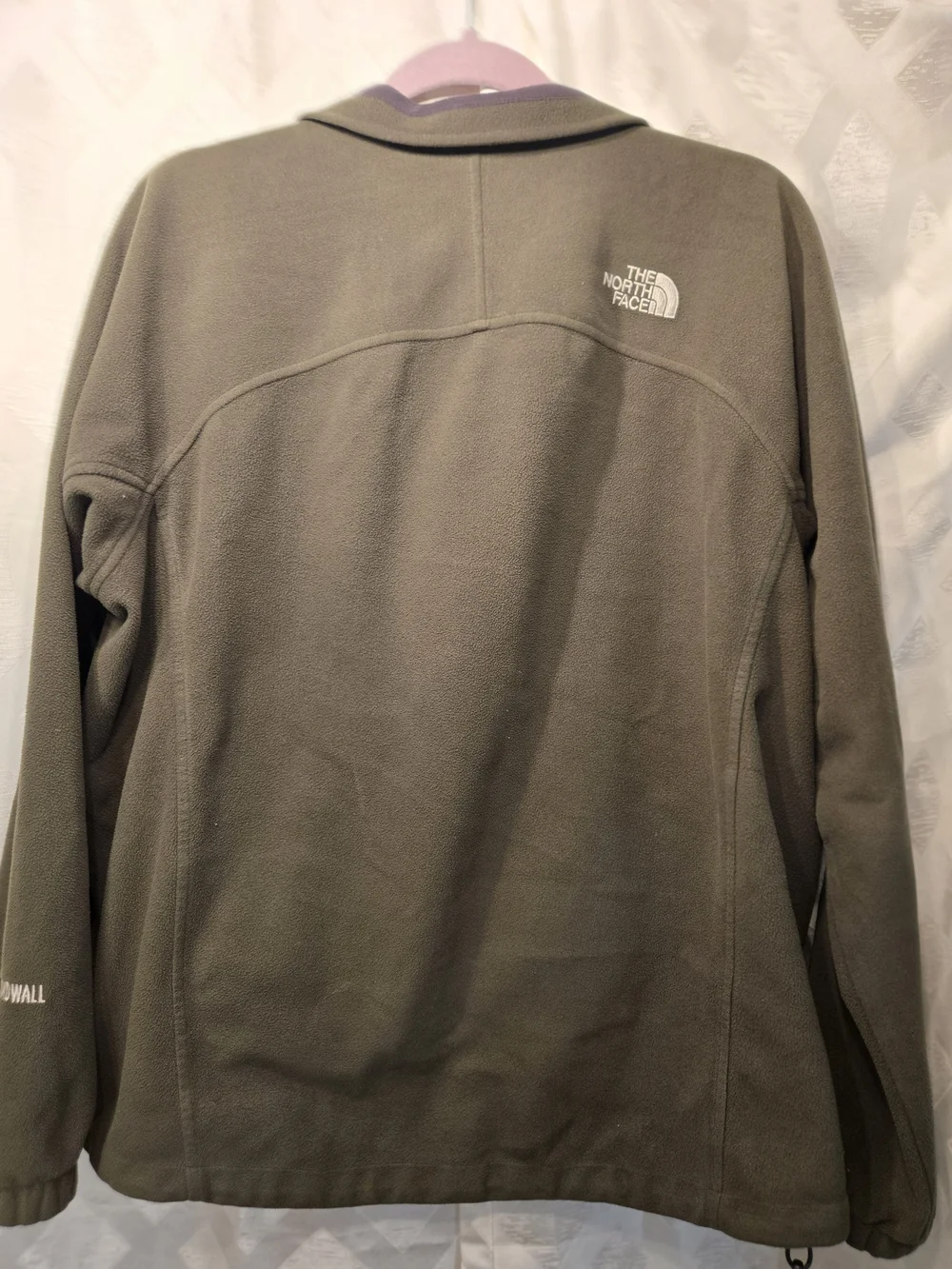 The North Face Men's Olive Green Fleece Windwall Jacket Size L